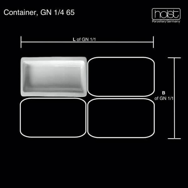 GN 1-4 65 GN-GASTRONORM Container GN 1-4 65 mm