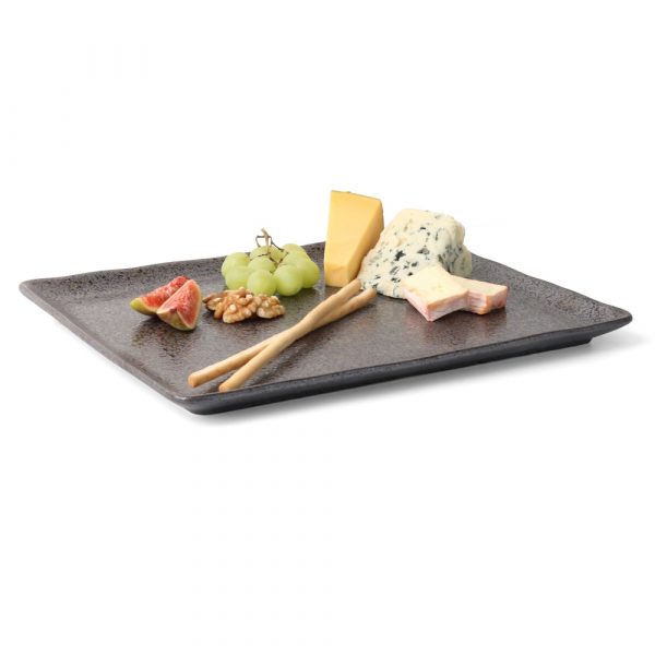 RT 333 REACTIVE TREND Plate 33 x 27 cm rectangular ''Re-Active Carbon''